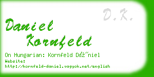 daniel kornfeld business card